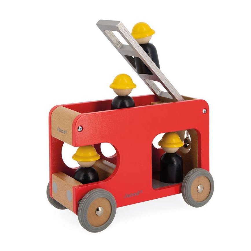 Janod - Caminhão de bombeiros de madeira BOLID