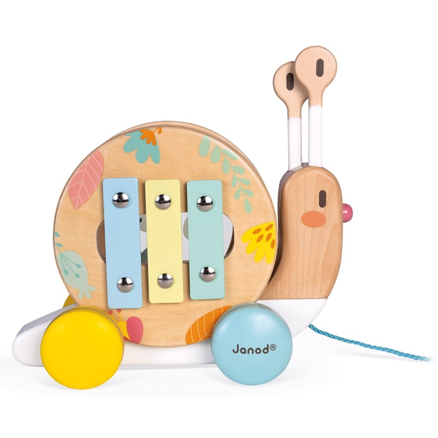 Janod - Caracol de madeira com um xilofone PURE