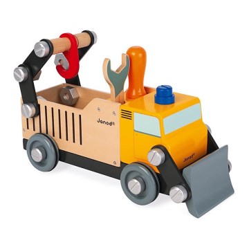 Janod - Conjunto de construção de madeira BRICOKIDS camião