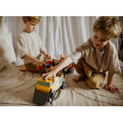 Janod - Conjunto de construção de madeira BRICOKIDS camião