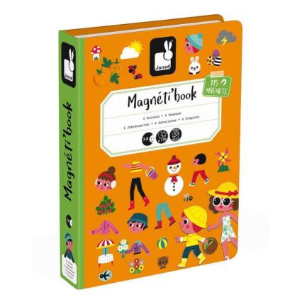 Janod - Conjunto interativo magnético MAGNETIBOOK estações do ano
