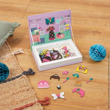 Janod - Conjunto interativo magnético MAGNETIBOOK menina