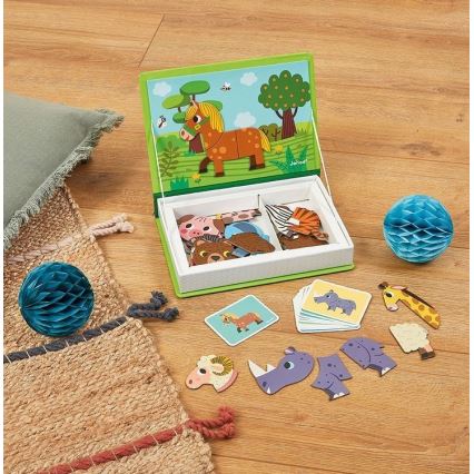 Janod - Conjunto magnético interativo MAGNETIBOOK animais