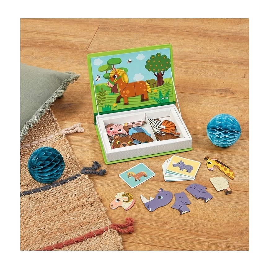 Janod - Conjunto magnético interativo MAGNETIBOOK animais