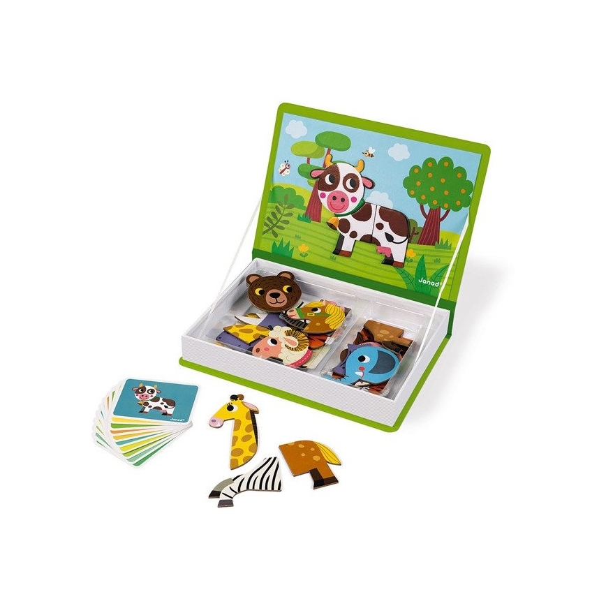 Janod - Conjunto magnético interativo MAGNETIBOOK animais