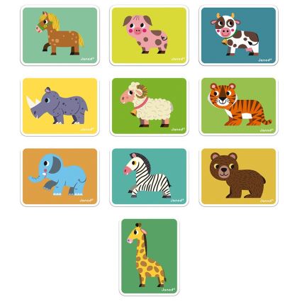 Janod - Conjunto magnético interativo MAGNETIBOOK animais