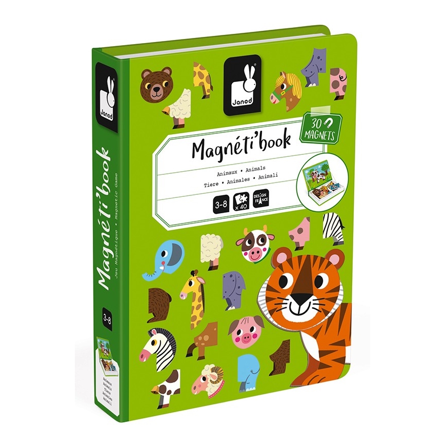 Janod - Conjunto magnético interativo MAGNETIBOOK animais