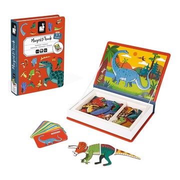 Janod - Conjunto magnético interativo MAGNETIBOOK dinossauros