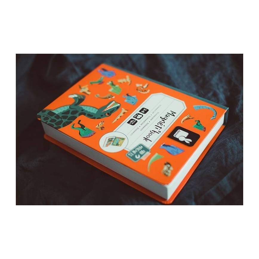 Janod - Conjunto magnético interativo MAGNETIBOOK dinossauros