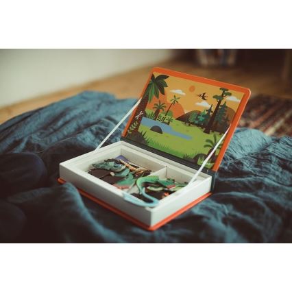 Janod - Conjunto magnético interativo MAGNETIBOOK dinossauros