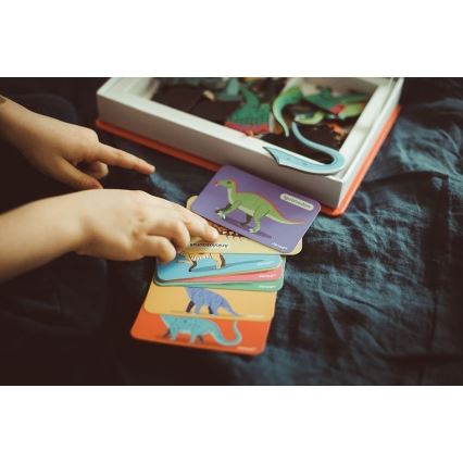 Janod - Conjunto magnético interativo MAGNETIBOOK dinossauros