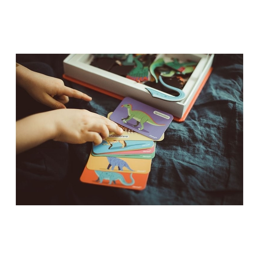 Janod - Conjunto magnético interativo MAGNETIBOOK dinossauros