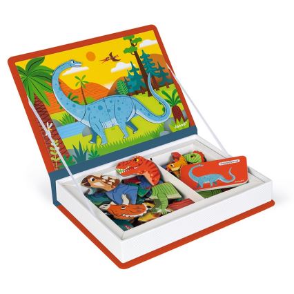 Janod - Conjunto magnético interativo MAGNETIBOOK dinossauros