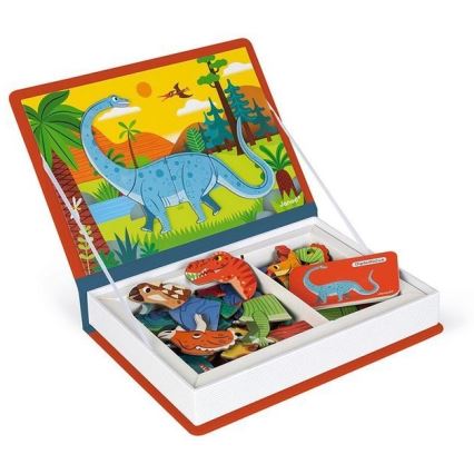Janod - Conjunto magnético interativo MAGNETIBOOK dinossauros