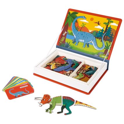 Janod - Conjunto magnético interativo MAGNETIBOOK dinossauros