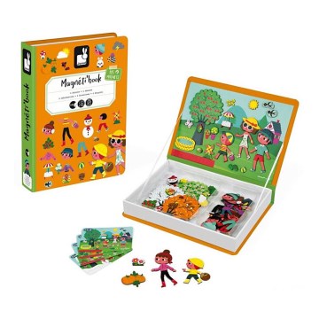 Janod - Conjunto magnético interativo  MAGNETIBOOK estações do ano