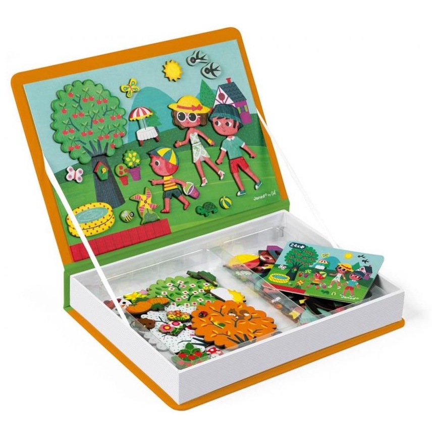 Janod - Conjunto magnético interativo  MAGNETIBOOK estações do ano