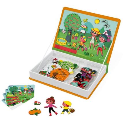 Janod - Conjunto magnético interativo  MAGNETIBOOK estações do ano