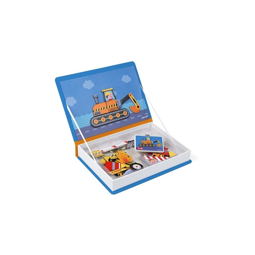 Janod - Conjunto magnético interativo MAGNETIBOOK meios de transporte