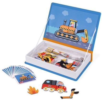 Janod - Conjunto magnético interativo MAGNETIBOOK meios de transporte