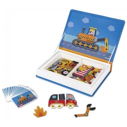 Janod - Conjunto magnético interativo MAGNETIBOOK meios de transporte