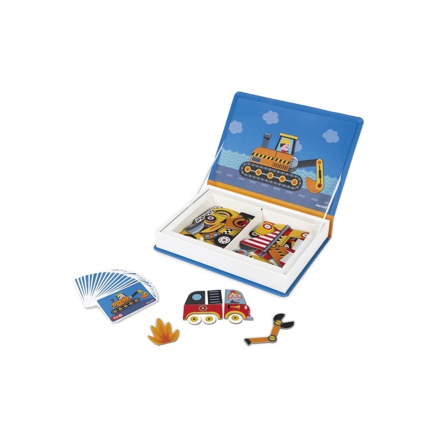 Janod - Conjunto magnético interativo MAGNETIBOOK meios de transporte
