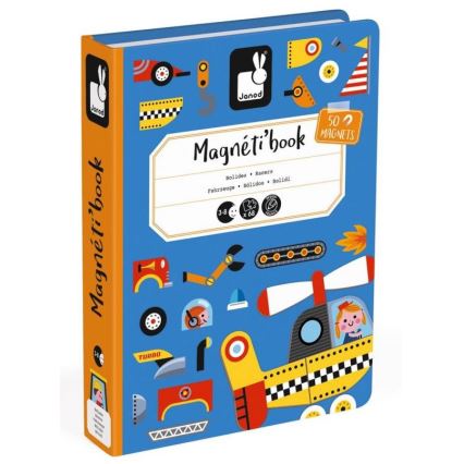 Janod - Conjunto magnético interativo MAGNETIBOOK meios de transporte