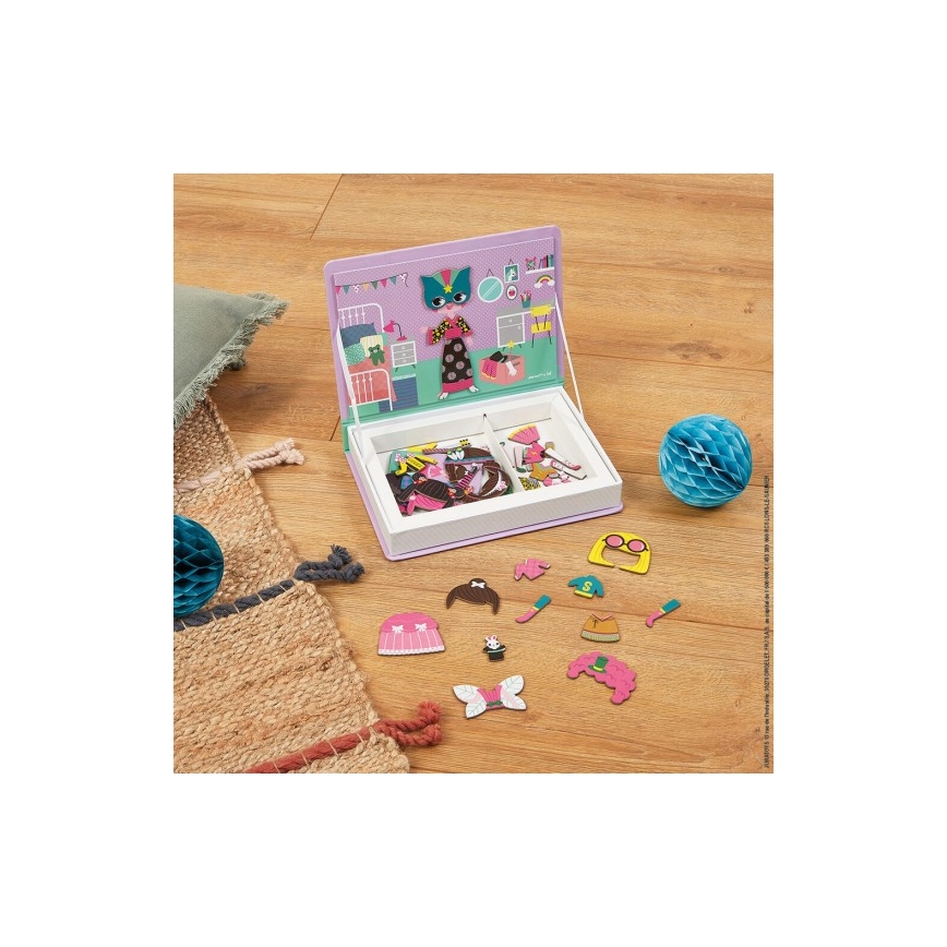 Janod - Conjunto magnético interativo MAGNETIBOOK rapariga