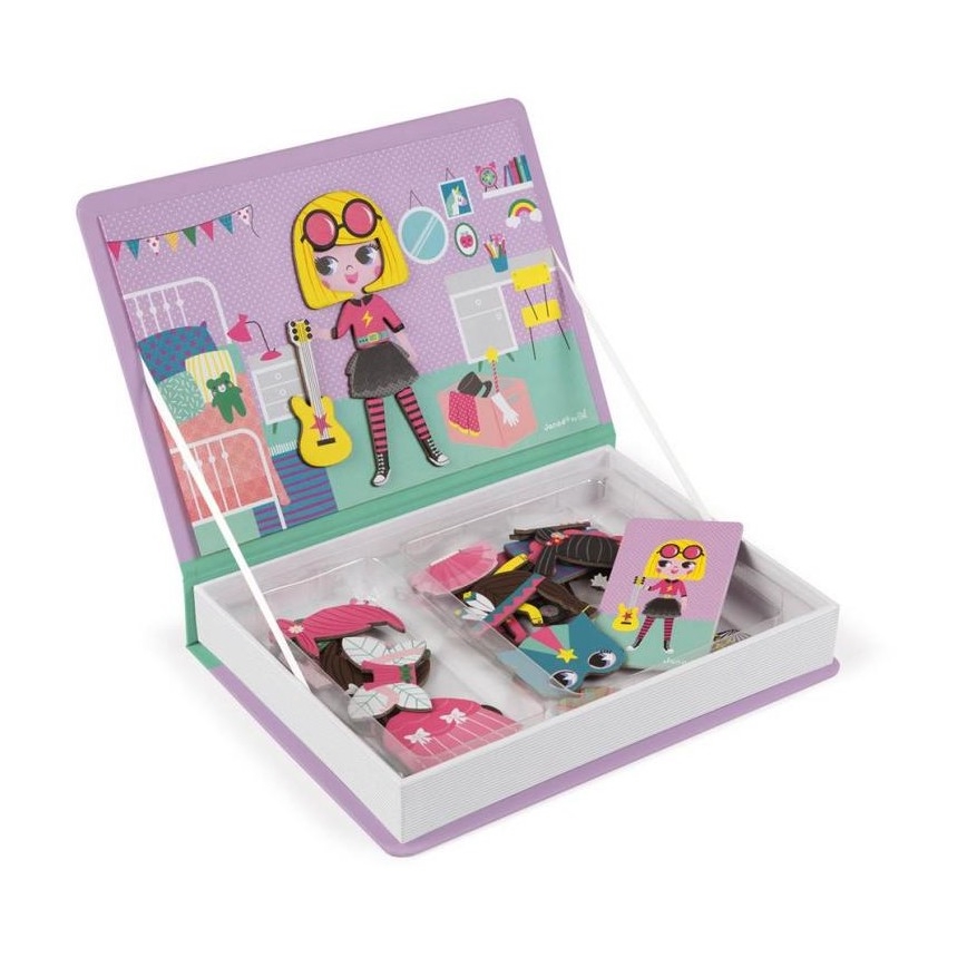 Janod - Conjunto magnético interativo MAGNETIBOOK rapariga