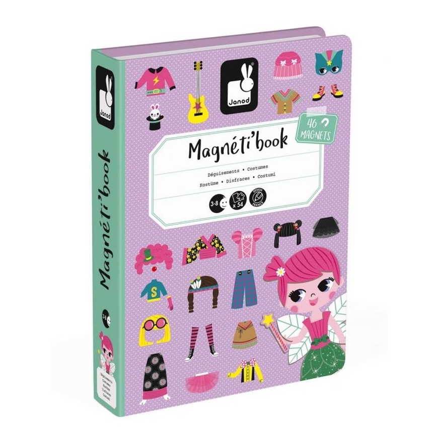 Janod - Conjunto magnético interativo MAGNETIBOOK rapariga