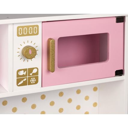 Janod - Cozinha de madeira com placa LED CANDY CHIC
