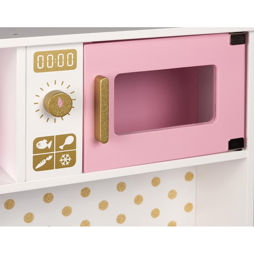 Janod - Cozinha de madeira com placa LED CANDY CHIC