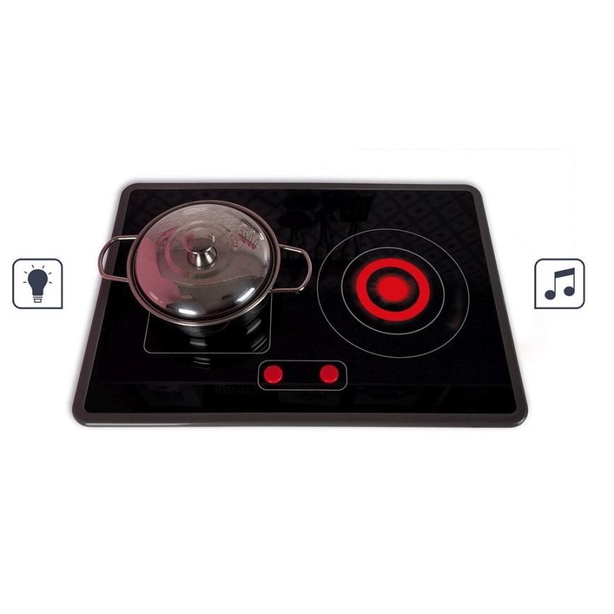 Janod - Cozinha de madeira com placa LED CANDY CHIC