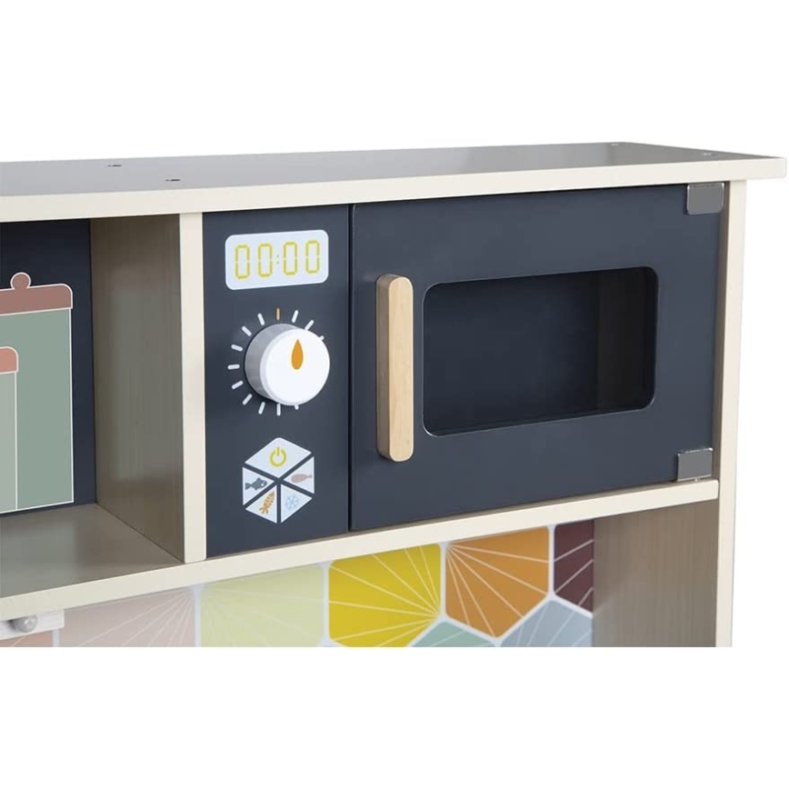 Janod - Cozinha de madeira com placa LED MOZAIC