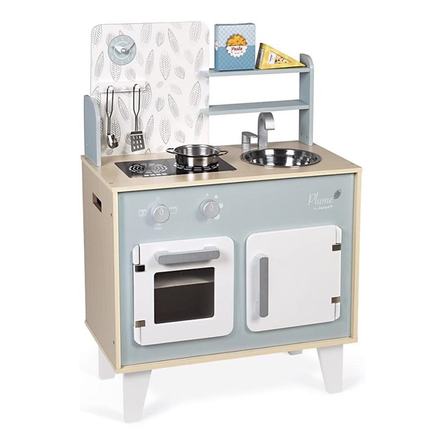 Janod - Cozinha em madeira PLUME azul
