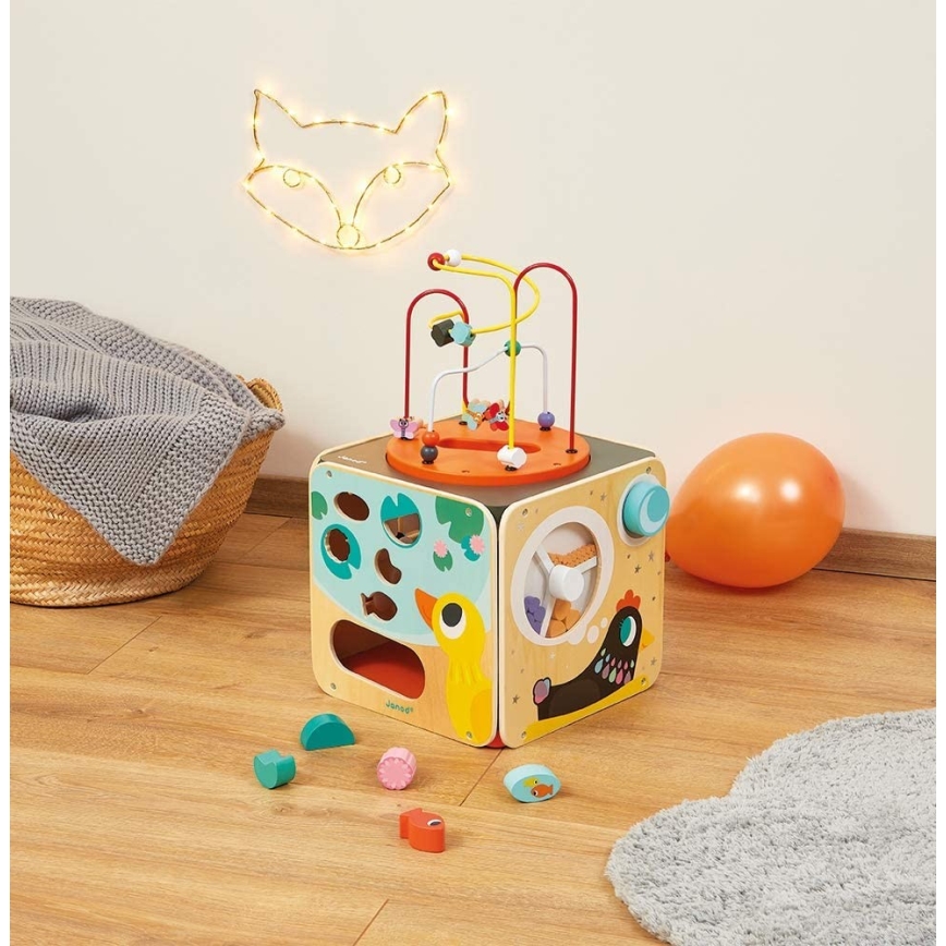 Janod - Cubo interativo com labirinto MULTI ACTIVITY