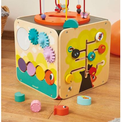 Janod - Cubo interativo com labirinto MULTI ACTIVITY