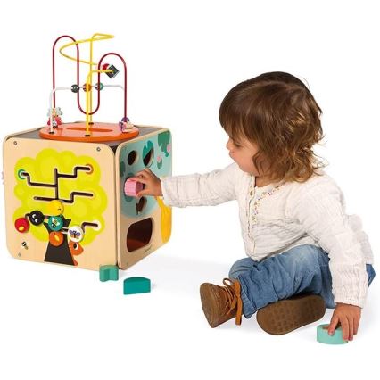Janod - Cubo interativo com labirinto MULTI ACTIVITY