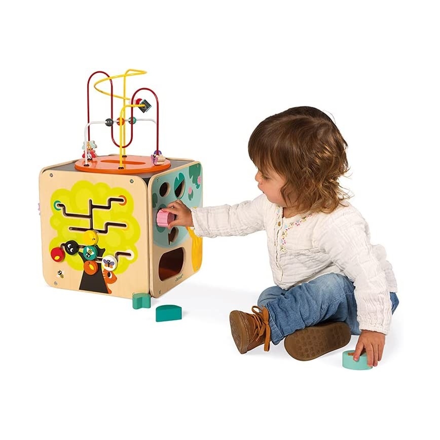 Janod - Cubo interativo com labirinto MULTI ACTIVITY