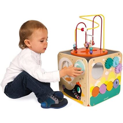 Janod - Cubo interativo com labirinto MULTI ACTIVITY