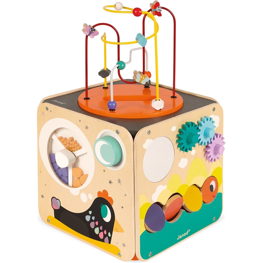 Janod - Cubo interativo com labirinto MULTI ACTIVITY