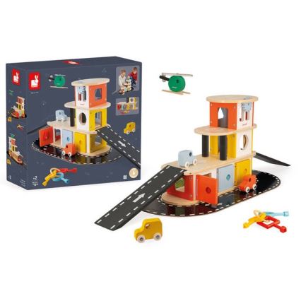 Janod - Garagem de madeira BOLID
