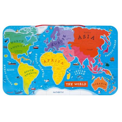 Janod - Mapa mundo magnético inglês