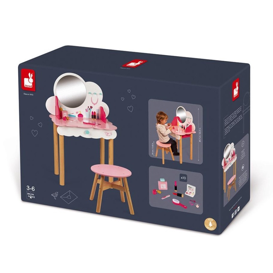 Janod - Mesa de cosmética para criança CANDY CHIC