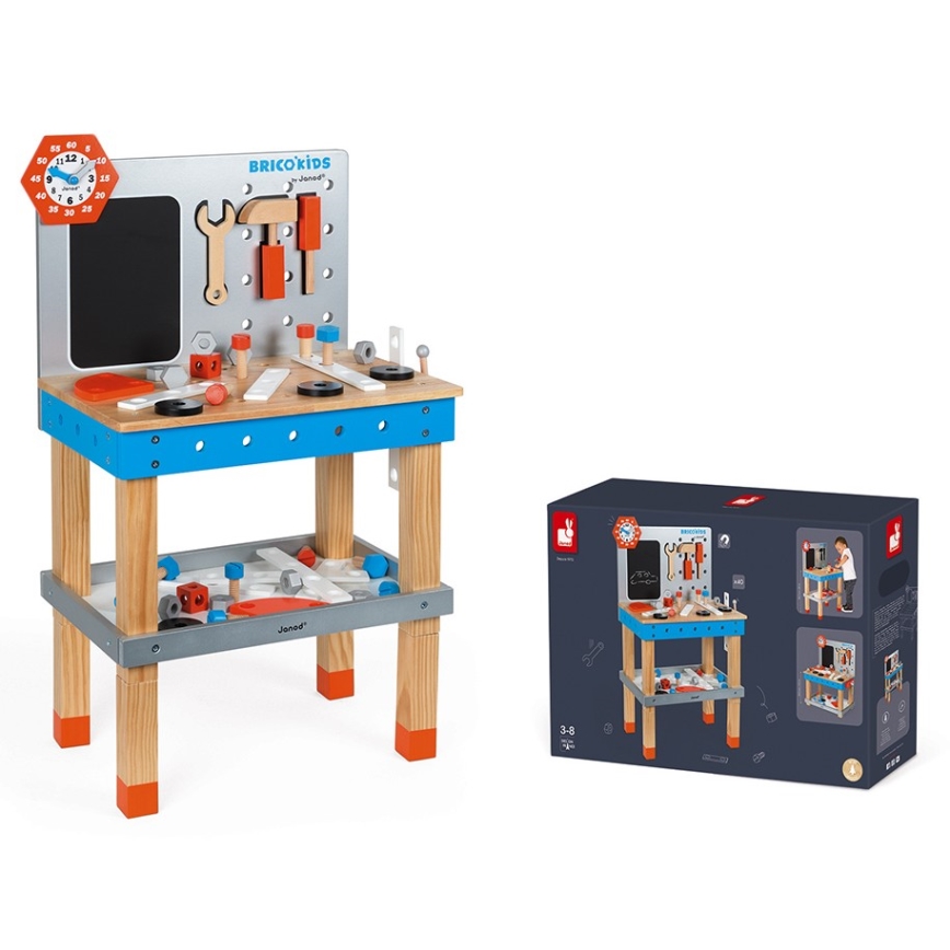 Janod - Oficina para criança com ferramentas BRICOKIDS