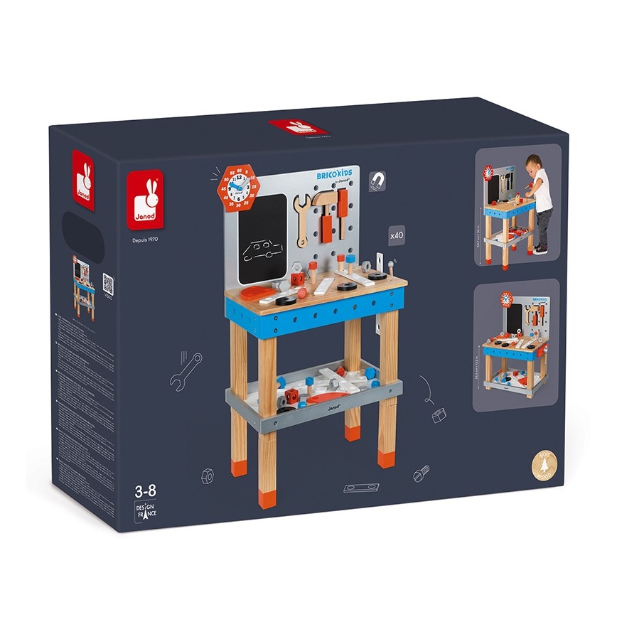 Janod - Oficina para criança com ferramentas BRICOKIDS