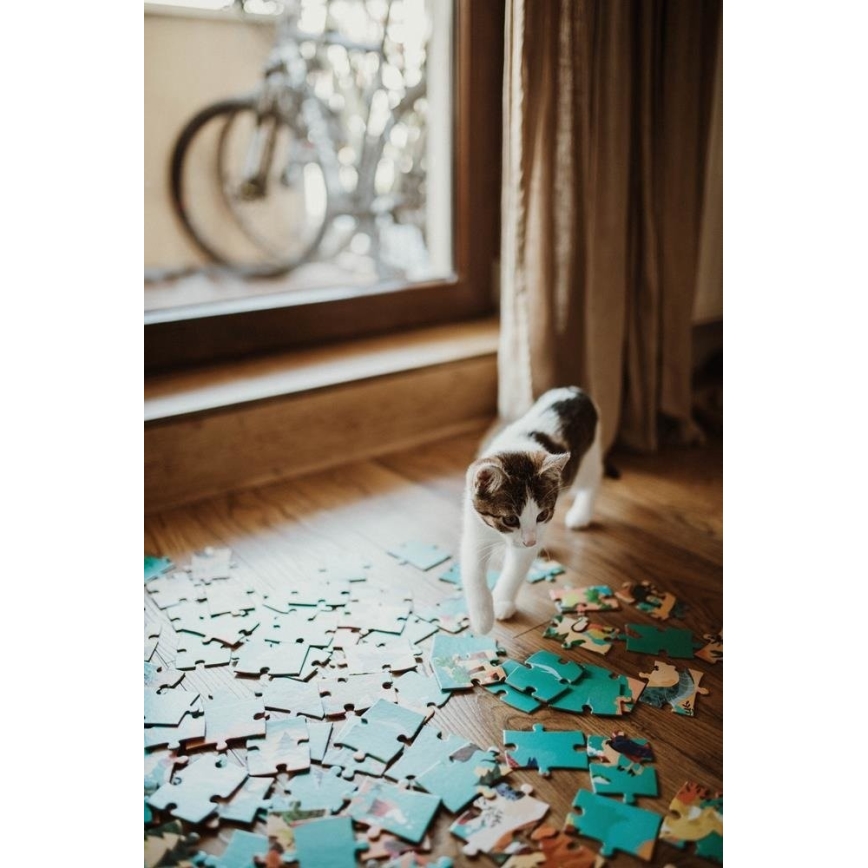 Janod - Puzzle educativo para crianças 200 pcs dinossauros