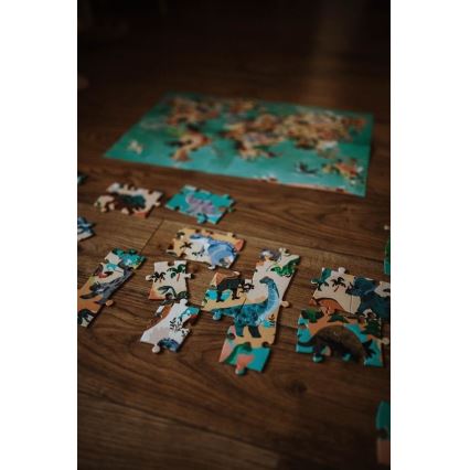 Janod - Puzzle educativo para crianças 200 pcs dinossauros