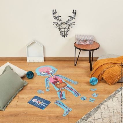 Janod - Puzzle educativo para crianças 225 pcs corpo humano