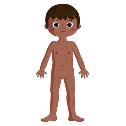 Janod - Puzzle educativo para crianças 225 pcs corpo humano